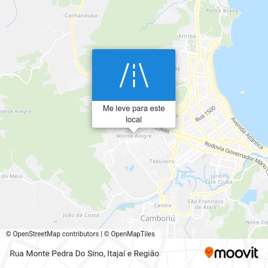 Rua Monte Pedra Do Sino mapa