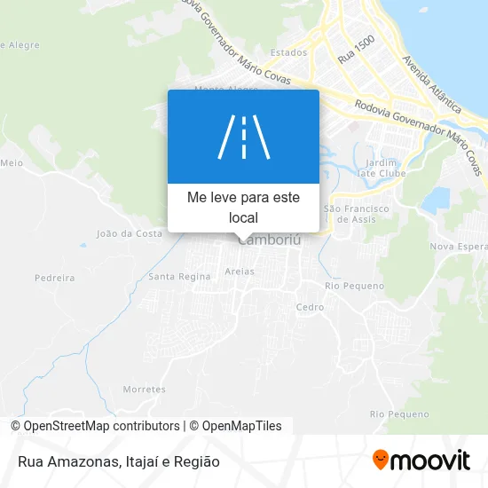 Rua Amazonas mapa