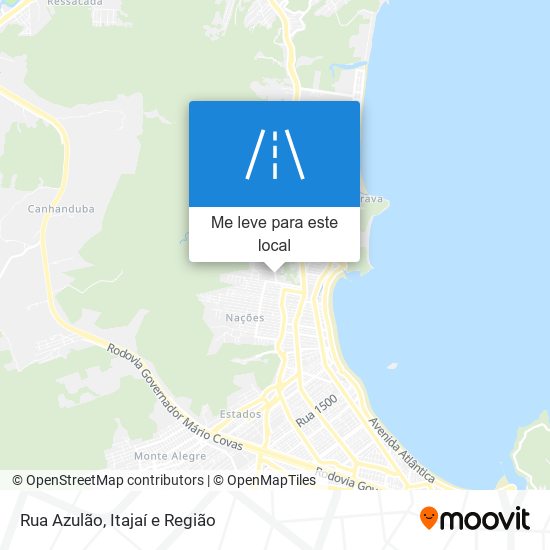 Rua Azulão mapa