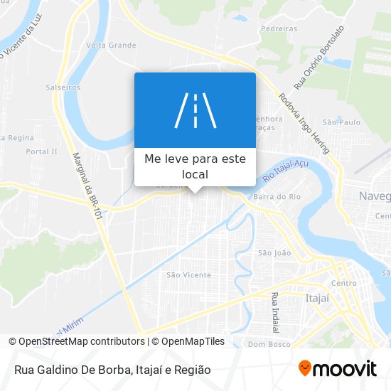 Rua Galdino De Borba mapa