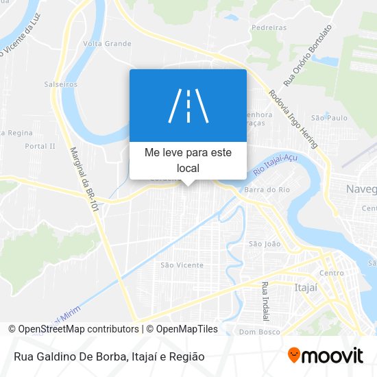 Rua Galdino De Borba mapa