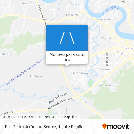 Rua Pedro Jerônimo Sedrez mapa