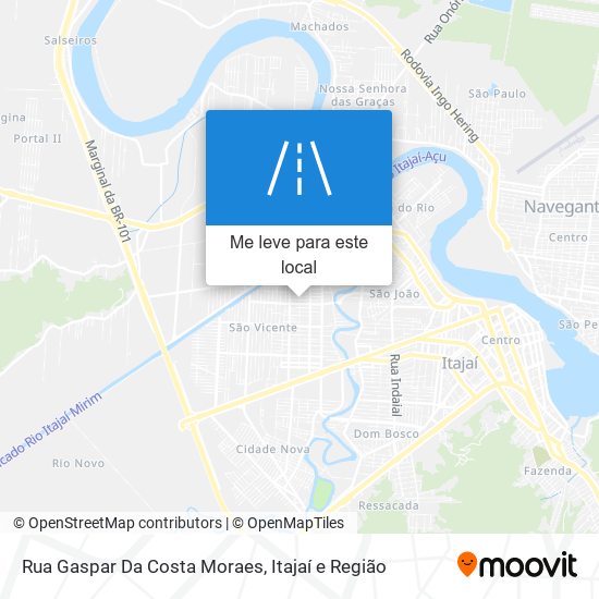 Rua Gaspar Da Costa Moraes mapa