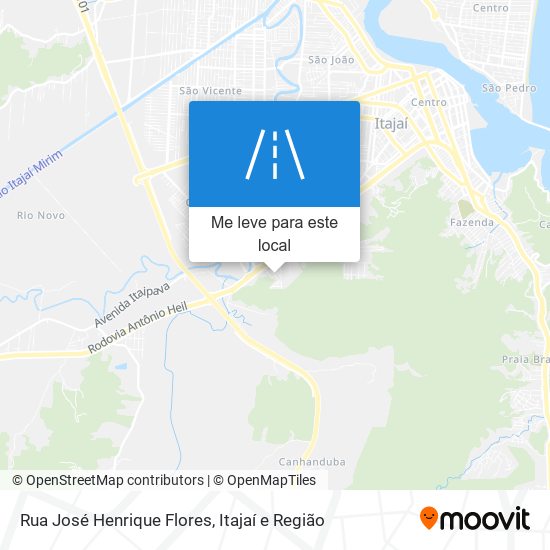 Rua José Henrique Flores mapa