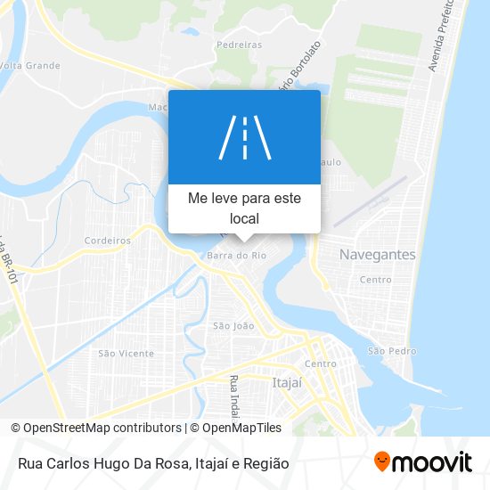 Rua Carlos Hugo Da Rosa mapa