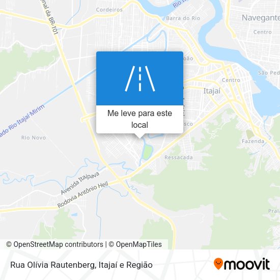 Rua Olívia Rautenberg mapa