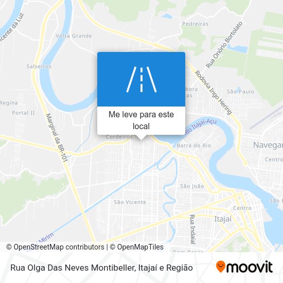 Rua Olga Das Neves Montibeller mapa