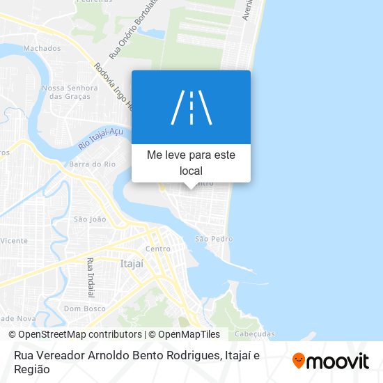 Rua Vereador Arnoldo Bento Rodrigues mapa
