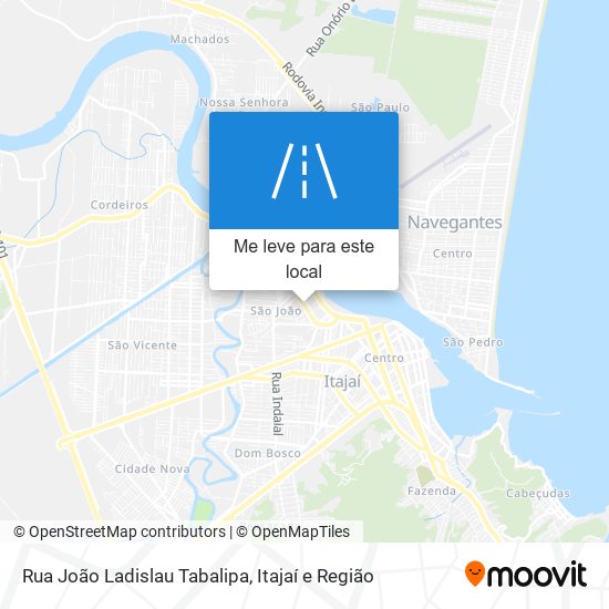 Rua João Ladislau Tabalipa mapa