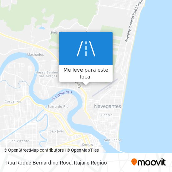 Rua Roque Bernardino Rosa mapa