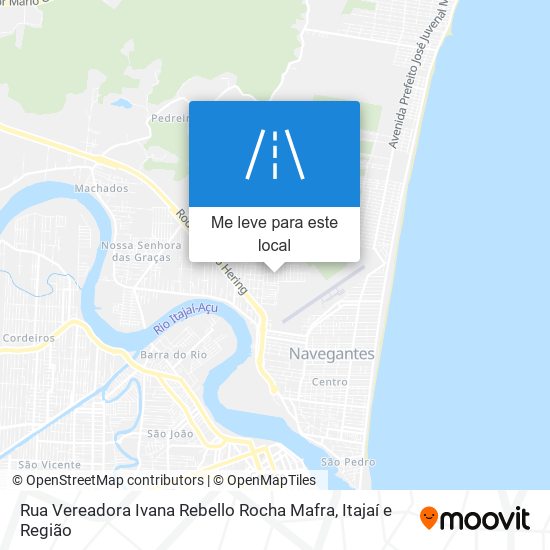 Rua Vereadora Ivana Rebello Rocha Mafra mapa
