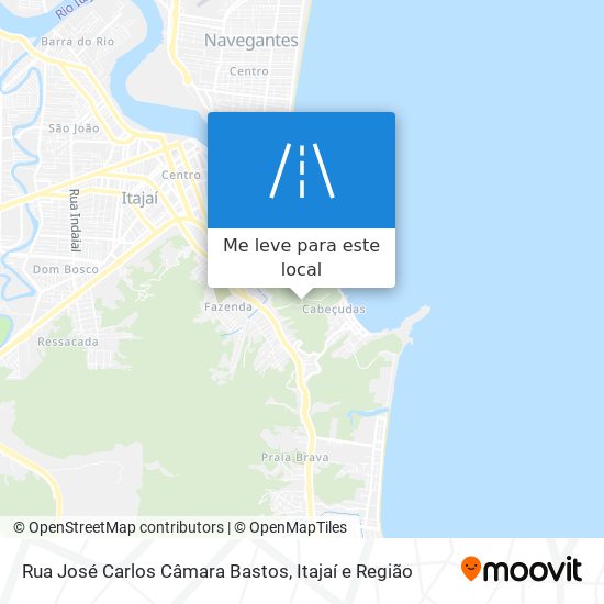 Rua José Carlos Câmara Bastos mapa