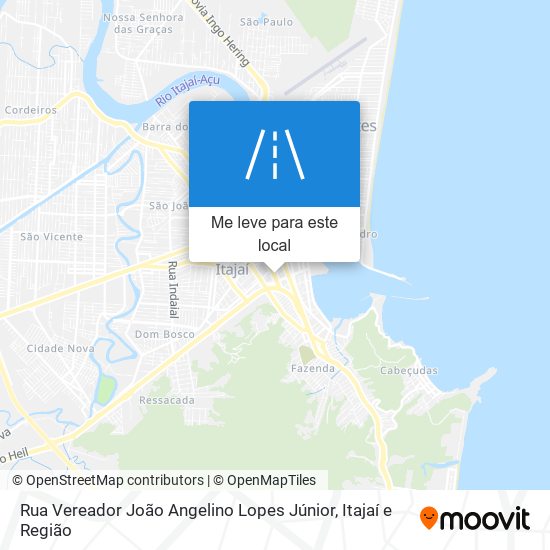 Rua Vereador João Angelino Lopes Júnior mapa