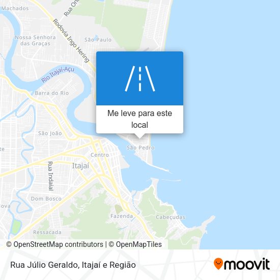 Rua Júlio Geraldo mapa