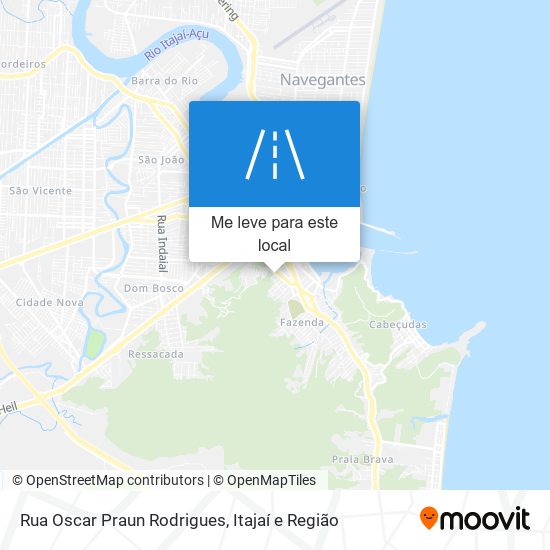 Rua Oscar Praun Rodrigues mapa