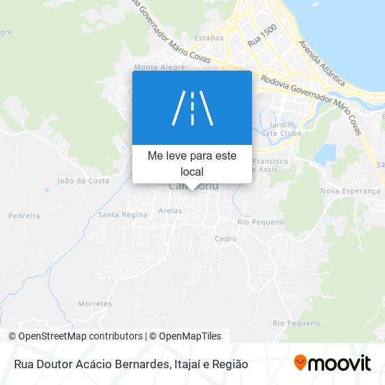 Rua Doutor Acácio Bernardes mapa