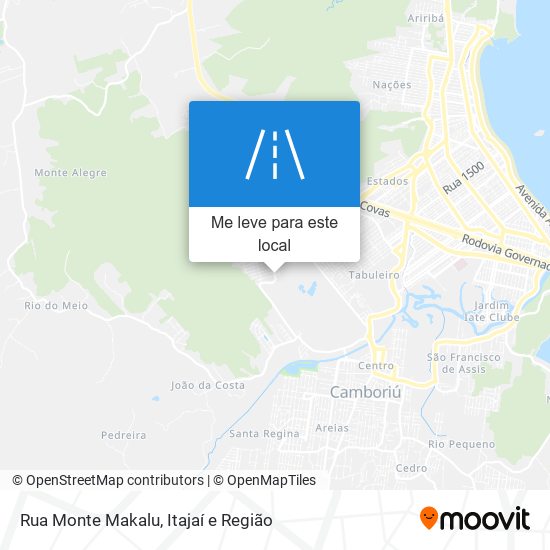 Rua Monte Makalu mapa