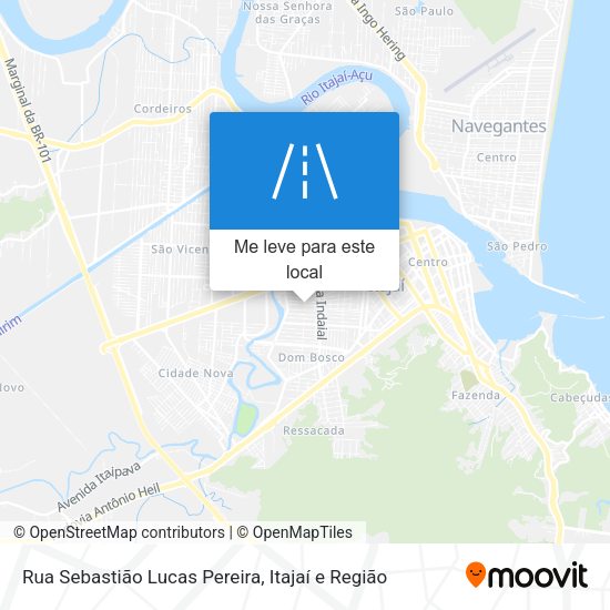 Rua Sebastião Lucas Pereira mapa