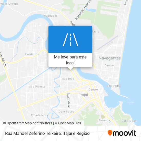 Rua Manoel Zeferino Teixeira mapa