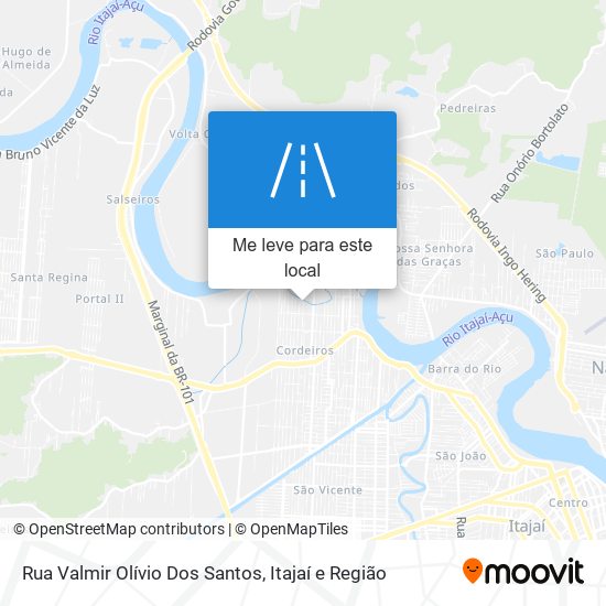 Rua Valmir Olívio Dos Santos mapa