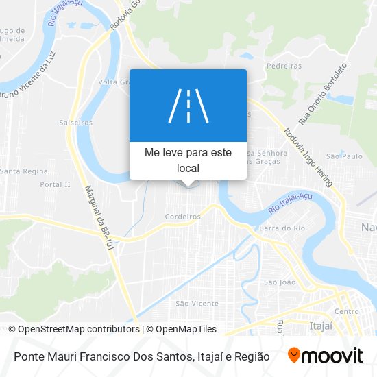 Ponte Mauri Francisco Dos Santos mapa