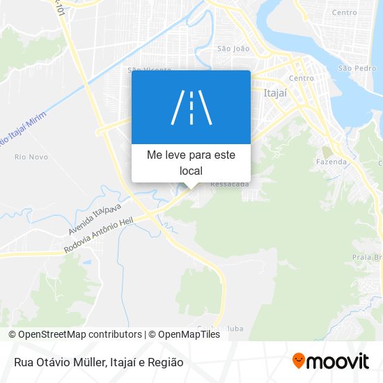 Rua Otávio Müller mapa