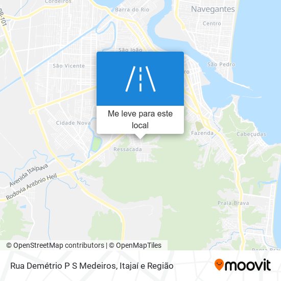 Rua Demétrio P S Medeiros mapa