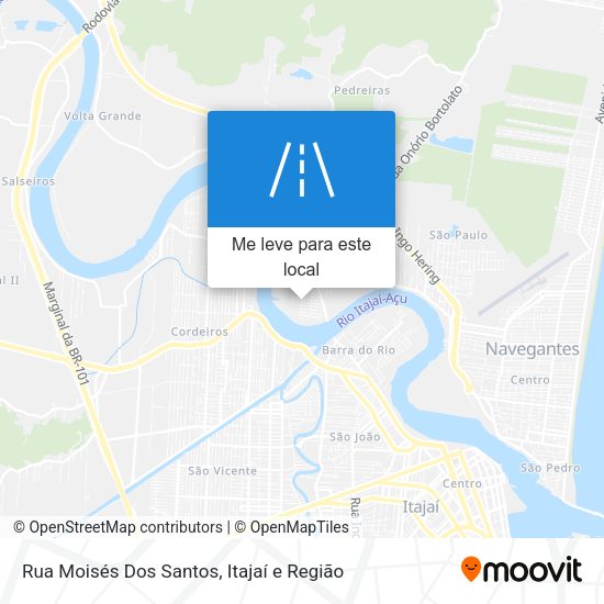 Rua Moisés Dos Santos mapa