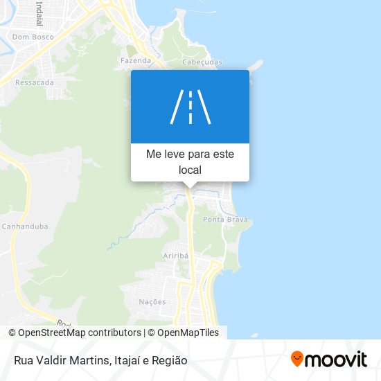 Rua Valdir Martins mapa