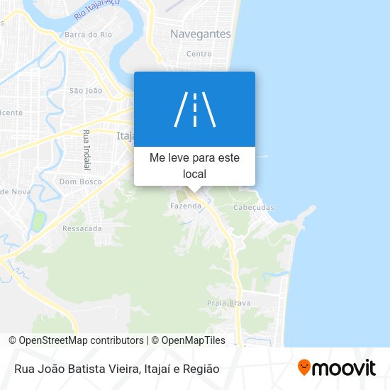 Rua João Batista Vieira mapa