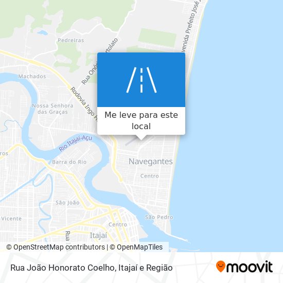 Rua João Honorato Coelho mapa