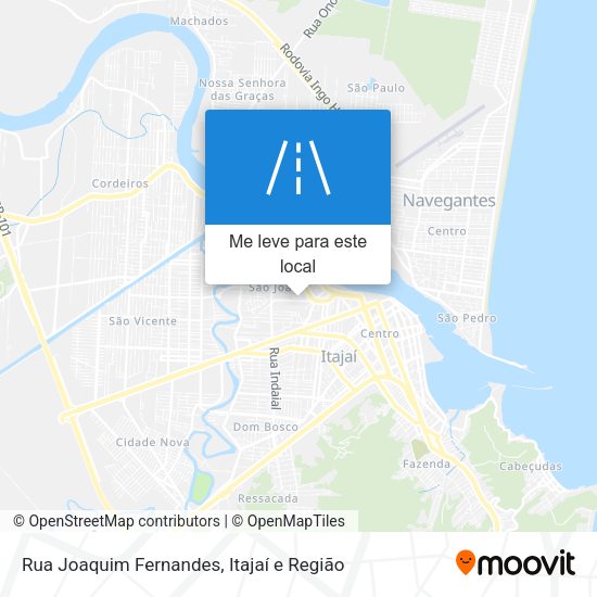 Rua Joaquim Fernandes mapa