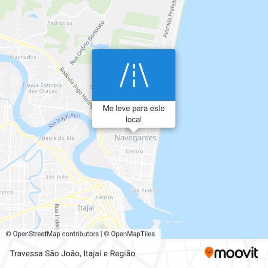 Travessa São João mapa