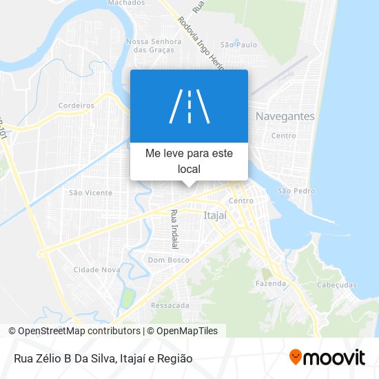 Rua Zélio B Da Silva mapa