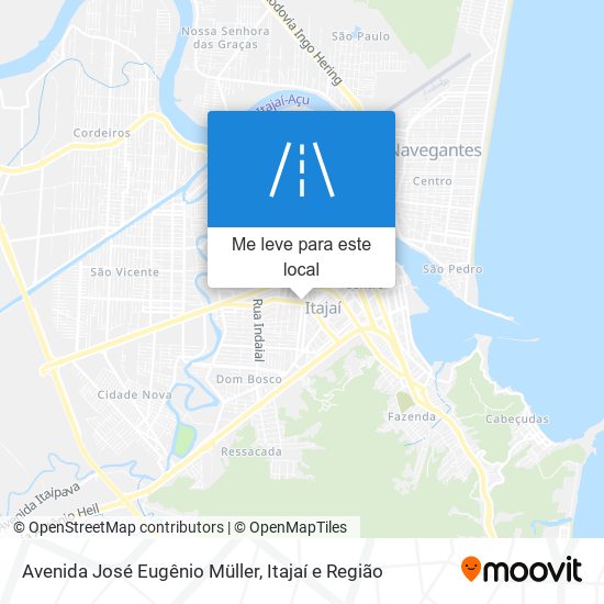 Avenida José Eugênio Müller mapa