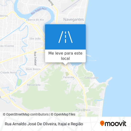 Rua Arnaldo José De Oliveira mapa