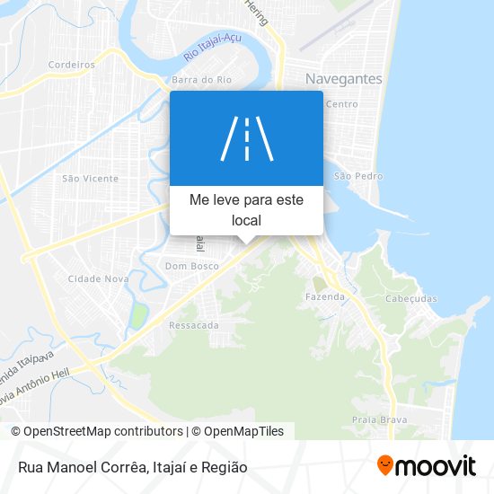 Rua Manoel Corrêa mapa