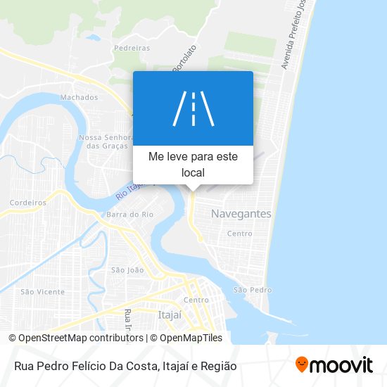 Rua Pedro Felício Da Costa mapa