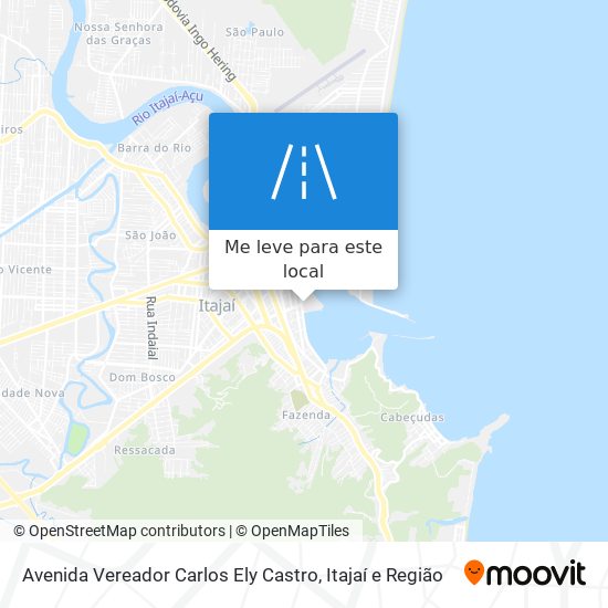 Avenida Vereador Carlos Ely Castro mapa