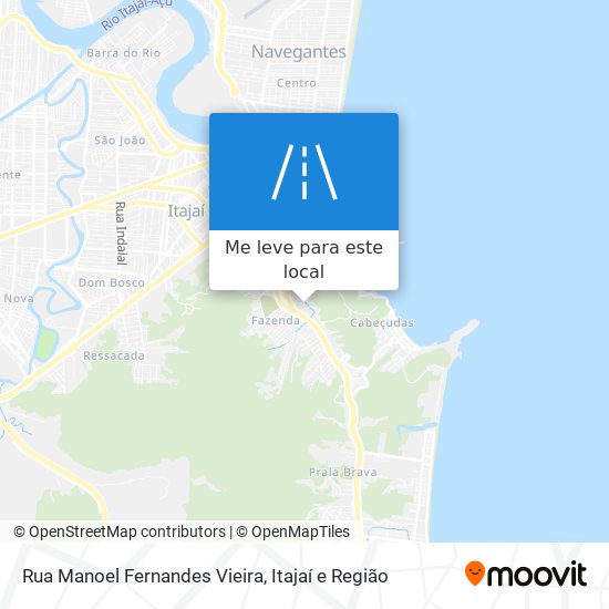 Rua Manoel Fernandes Vieira mapa