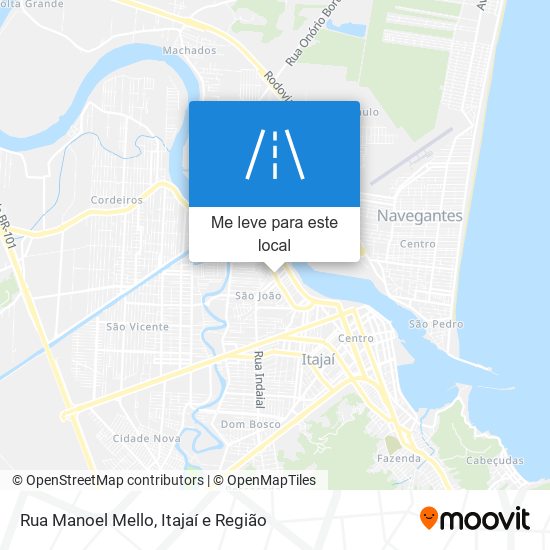 Rua Manoel Mello mapa