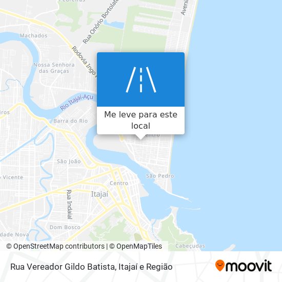 Rua Vereador Gildo Batista mapa