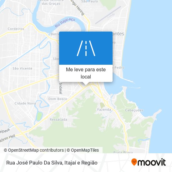 Rua José Paulo Da Silva mapa