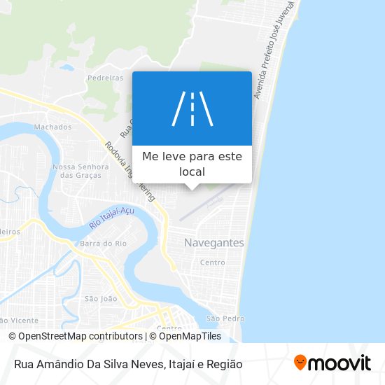 Rua Amândio Da Silva Neves mapa