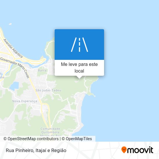 Rua Pinheiro mapa