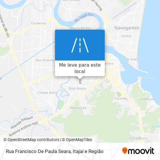 Rua Francisco De Paula Seara mapa