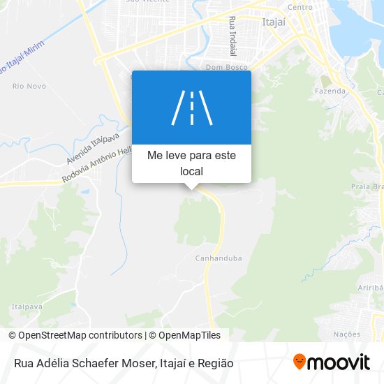 Rua Adélia Schaefer Moser mapa