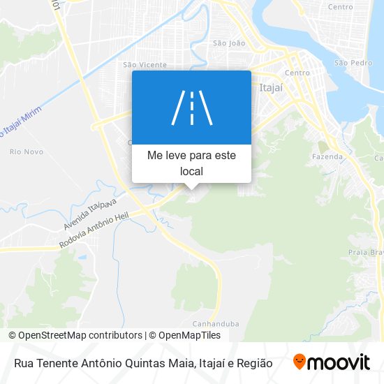 Rua Tenente Antônio Quintas Maia mapa