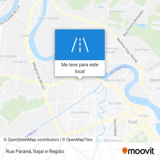 Rua Paraná mapa