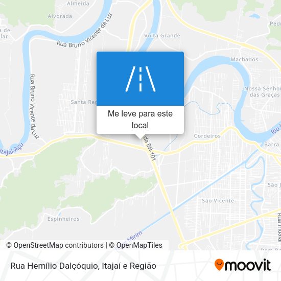 Rua Hemílio Dalçóquio mapa